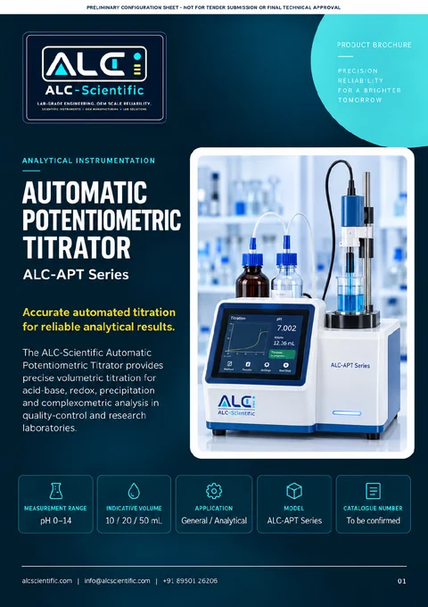 Automatic Potentiometric Titrator brochure cover