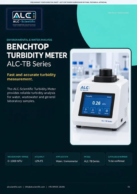 Benchtop Turbidity Meter brochure cover