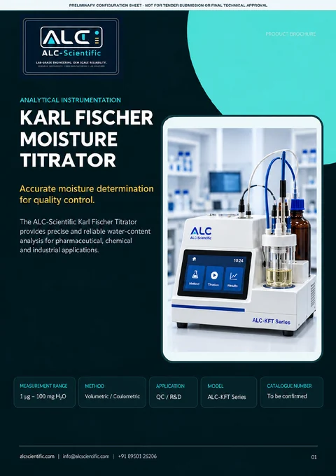 Karl Fischer Moisture Titrator brochure cover