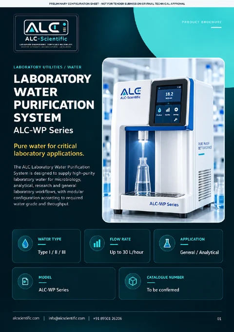 Laboratory Water Purification System brochure cover